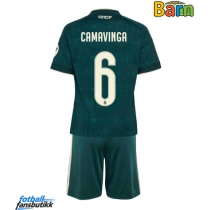 Real Madrid Eduardo Camavinga #6 Bortedraktsett Barn 2026-27 Kortermet (+ Korte bukser)